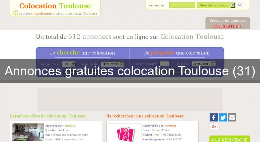 Annonces gratuites colocation Toulouse (31) Annonces gratuites colocation Toulouse (31)