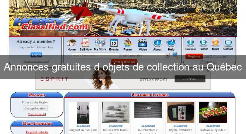 Annonces gratuites d'objets de collection au Québec