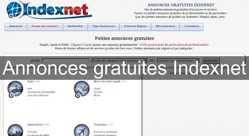 Annonces gratuites Indexnet Annonces gratuites Indexnet