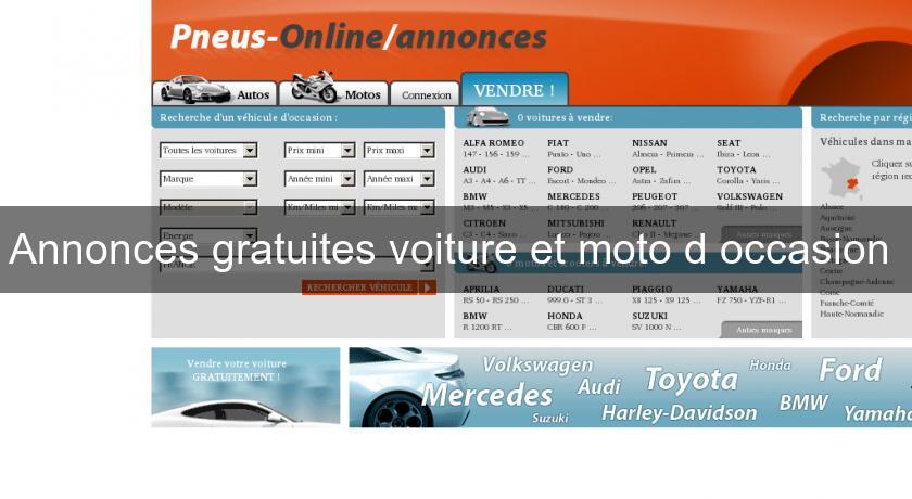 Annonces gratuites voiture et moto d'occasion 