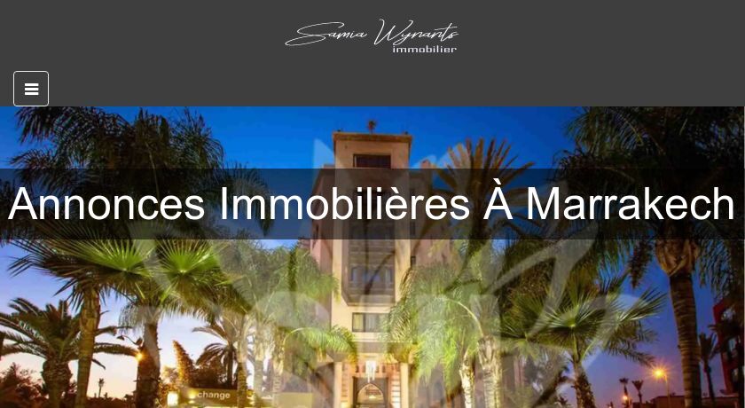 Annonces Immobilières À Marrakech