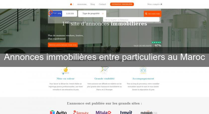 Annonces immobilières entre particuliers au Maroc Annonces immobilières entre particuliers au Maroc