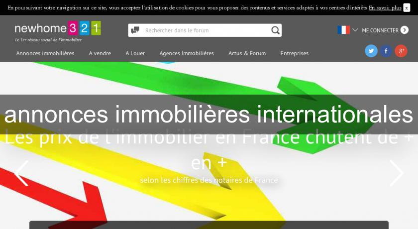 annonces immobilières internationales