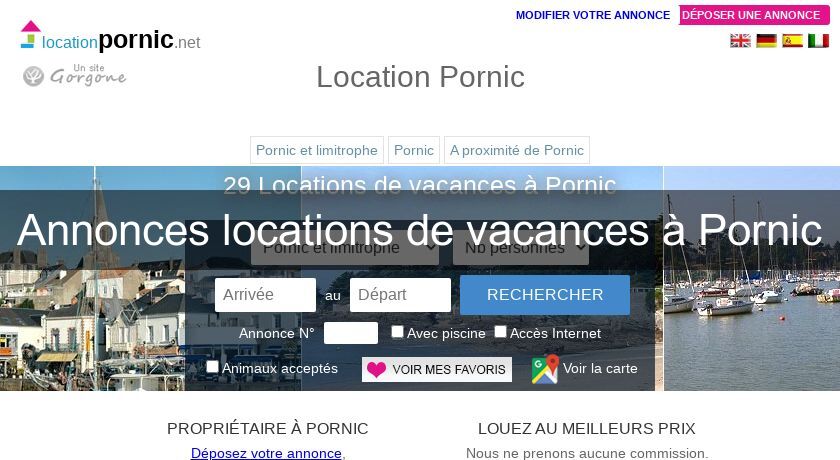 Annonces locations de vacances à Pornic