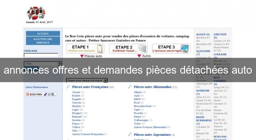 annonces offres et demandes pièces détachées auto annonces offres et demandes pièces détachées auto