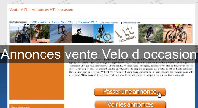 Annonces vente Velo d'occasion