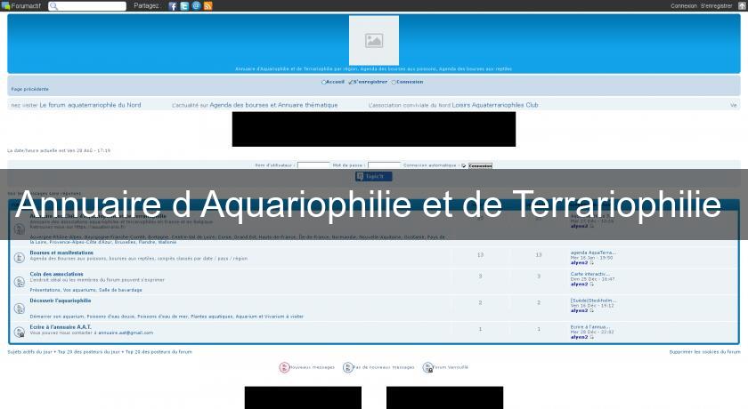 Annuaire d'Aquariophilie et de Terrariophilie Annuaire d'Aquariophilie et de Terrariophilie