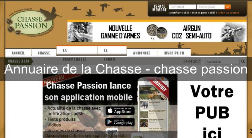 Annuaire de la Chasse - chasse passion Annuaire de la Chasse - chasse passion