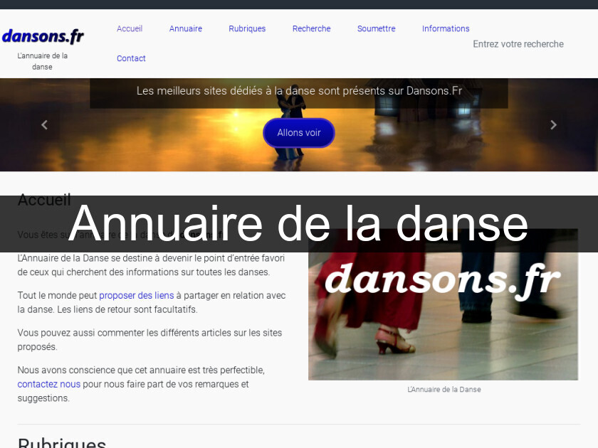 Annuaire de la danse Annuaire de la danse