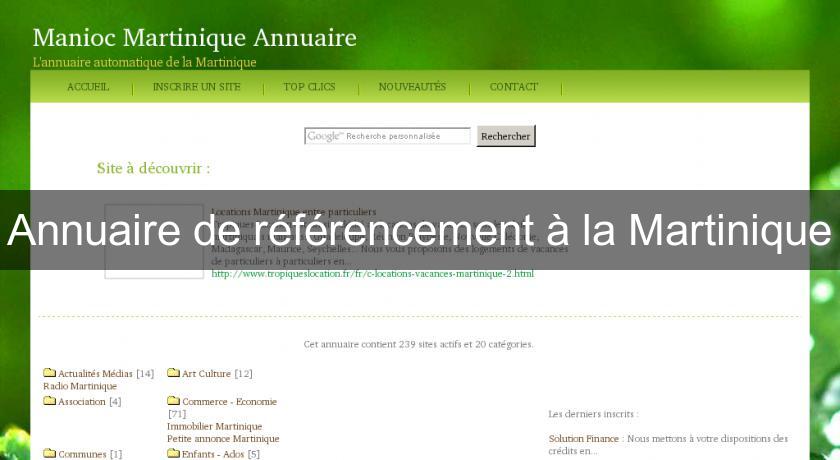 Annuaire de référencement à la Martinique