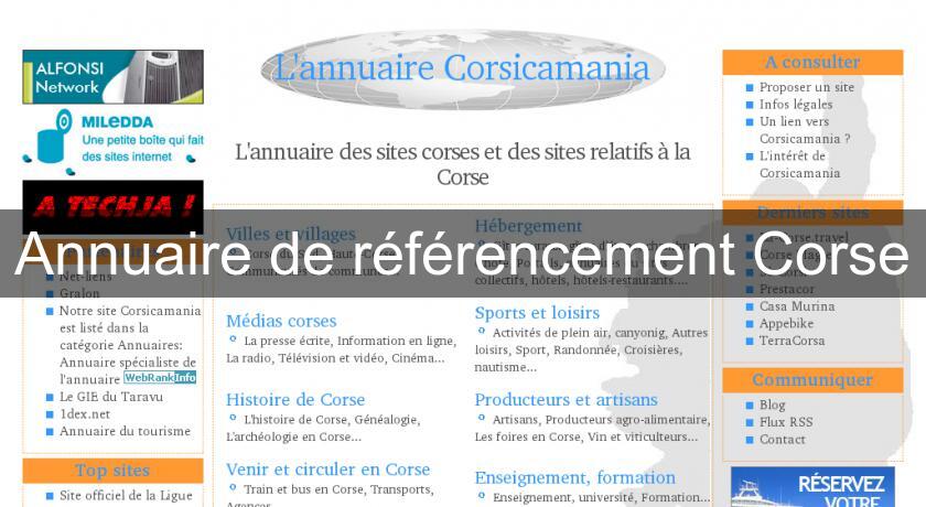 Annuaire de référencement Corse Annuaire de référencement Corse