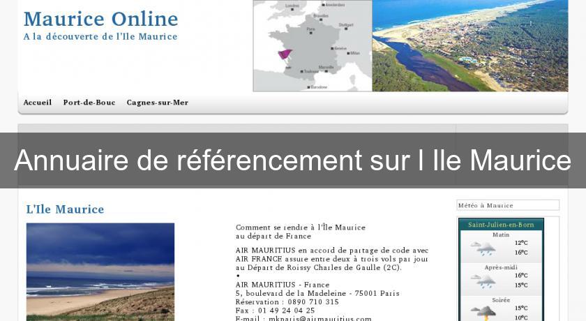 Annuaire de référencement sur l'Ile Maurice Annuaire de référencement sur l'Ile Maurice
