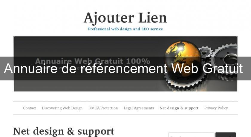 Annuaire de référencement Web Gratuit Annuaire de référencement Web Gratuit