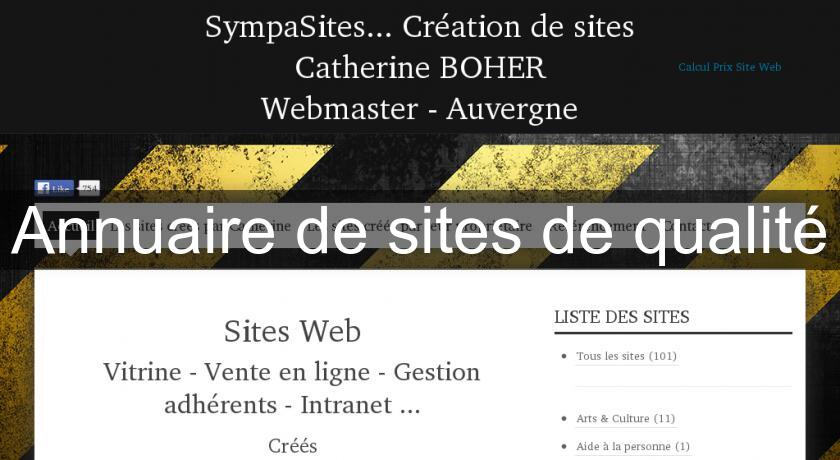 Annuaire de sites de qualité Annuaire de sites de qualité