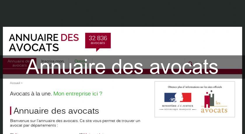 Annuaire des avocats