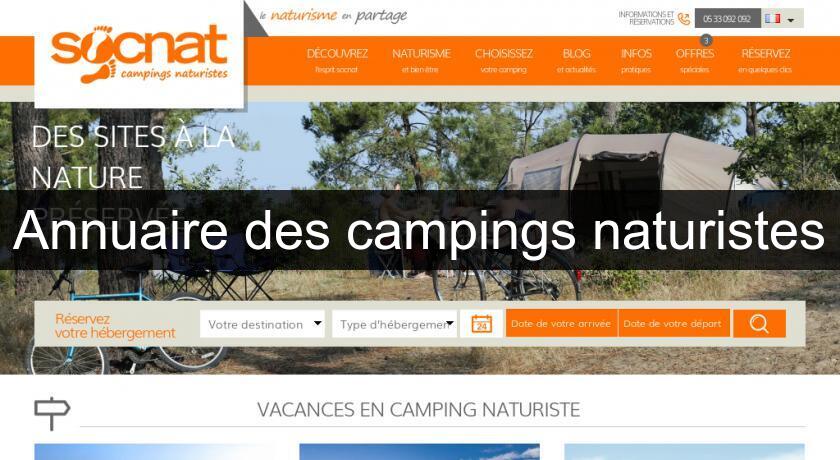 Annuaire des campings naturistes Annuaire des campings naturistes