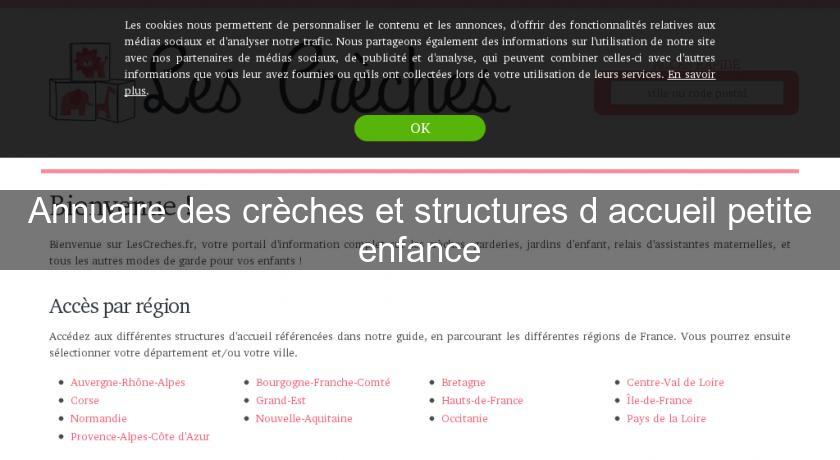 Annuaire des crèches et structures d'accueil petite enfance