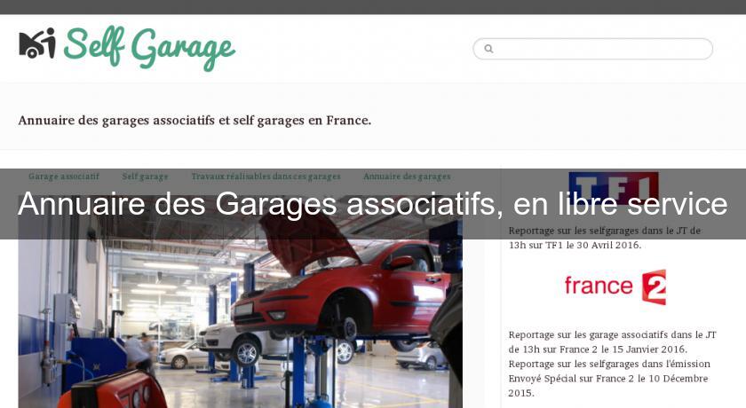 Annuaire des Garages associatifs, en libre service