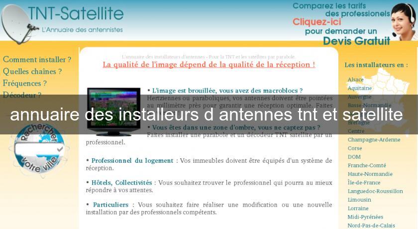 annuaire des installeurs d'antennes tnt et satellite 