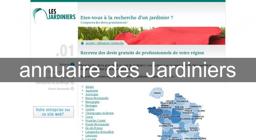 annuaire des Jardiniers