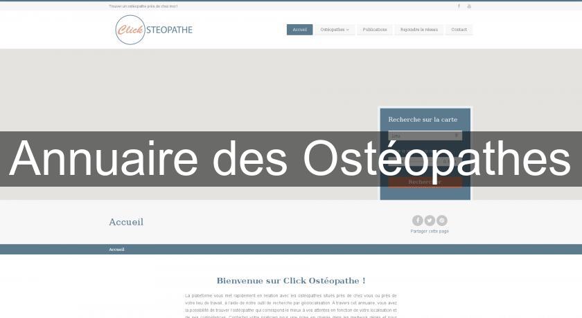 Annuaire des Ostéopathes Annuaire des Ostéopathes
