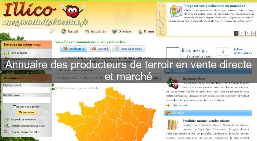 Annuaire des producteurs de terroir en vente directe et marché Annuaire des producteurs de terroir en vente directe et marché
