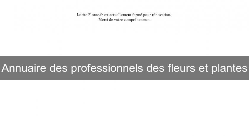 Annuaire des professionnels des fleurs et plantes Annuaire des professionnels des fleurs et plantes