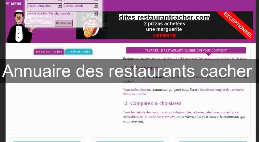 Annuaire des restaurants cacher 