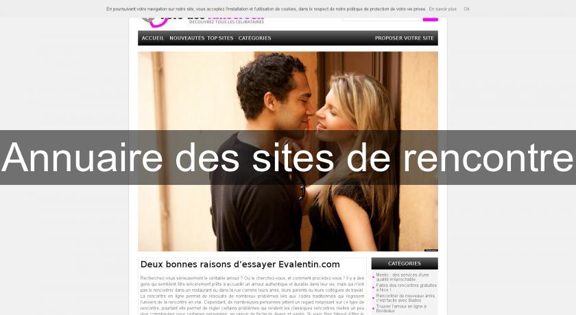 Annuaire des sites de rencontre Annuaire des sites de rencontre