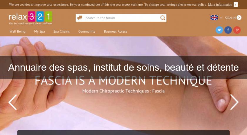 Annuaire des spas, institut de soins, beauté et détente Annuaire des spas, institut de soins, beauté et détente