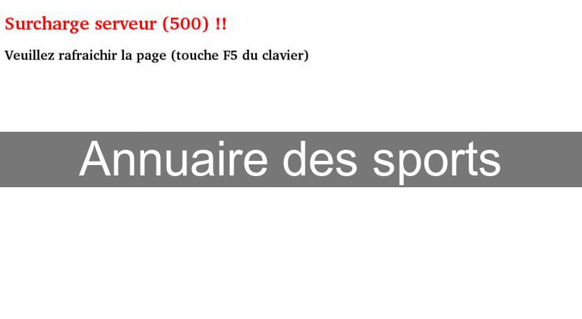 Annuaire des sports Annuaire des sports