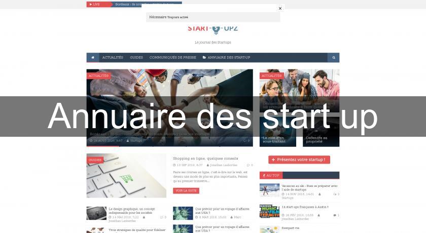 Annuaire des start up Annuaire des start up