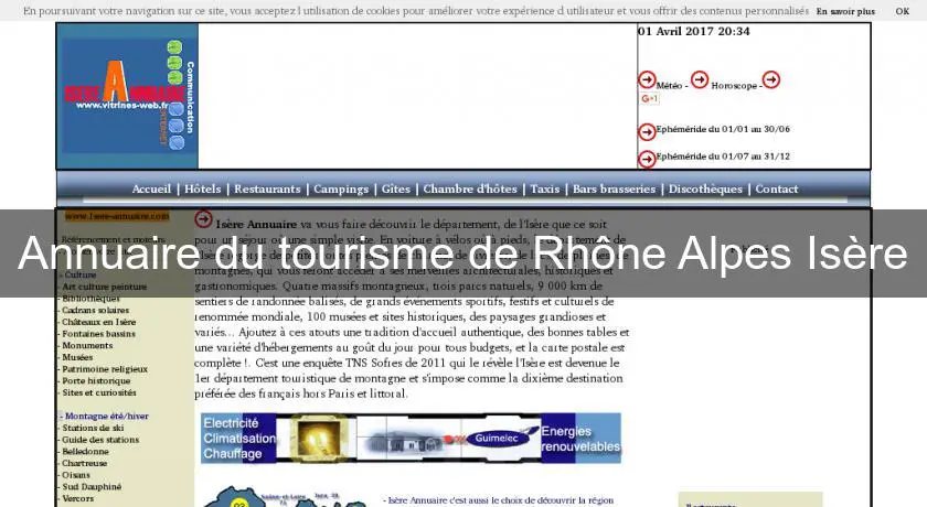 Annuaire du tourisme de Rhône Alpes Isère