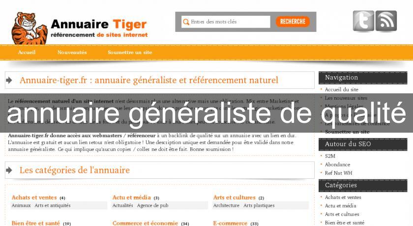 annuaire généraliste de qualité