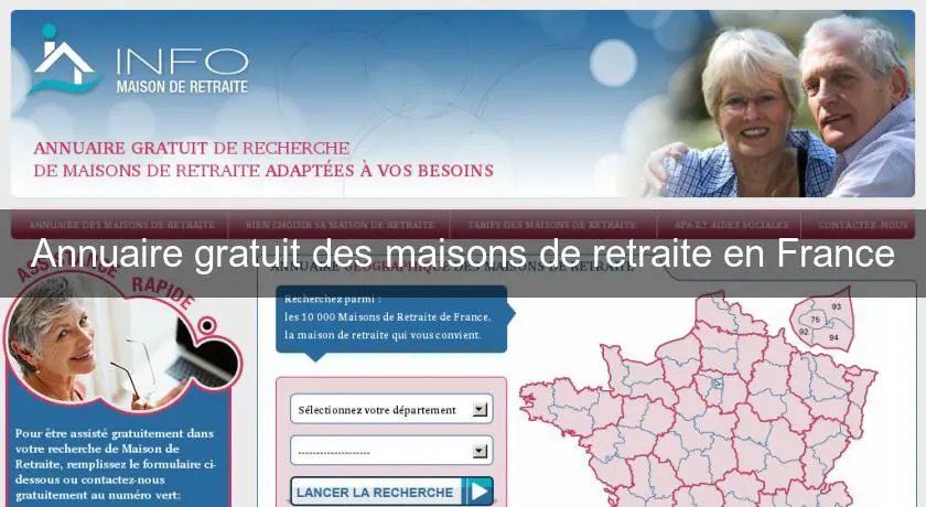Annuaire gratuit des maisons de retraite en France