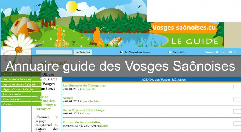 Annuaire guide des Vosges Saônoises Annuaire guide des Vosges Saônoises