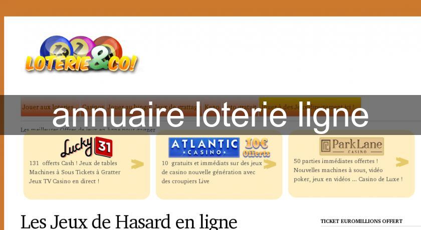 annuaire loterie ligne annuaire loterie ligne