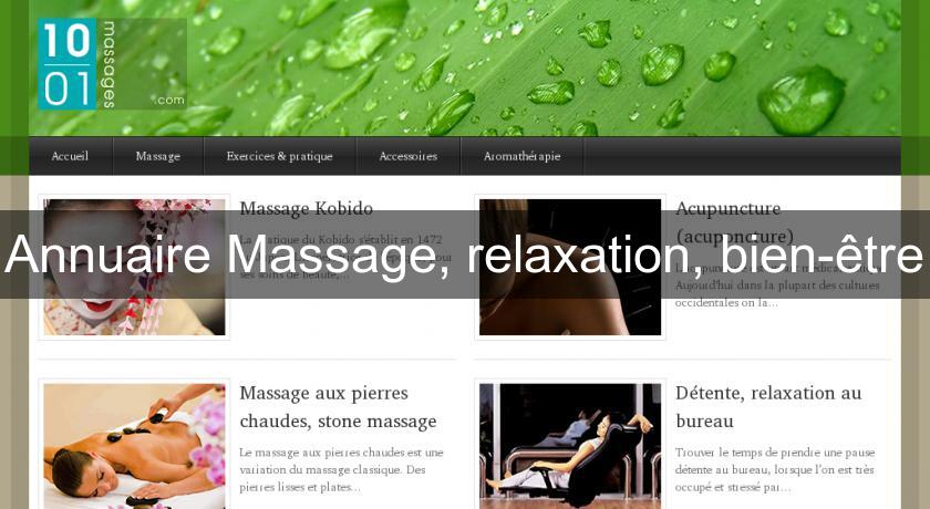 Annuaire Massage, relaxation, bien-être Annuaire Massage, relaxation, bien-être