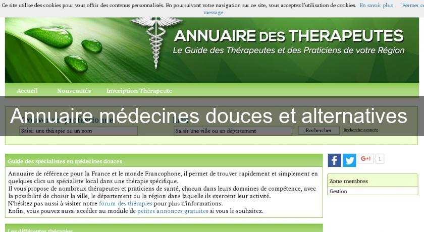 Annuaire médecines douces et alternatives Annuaire médecines douces et alternatives