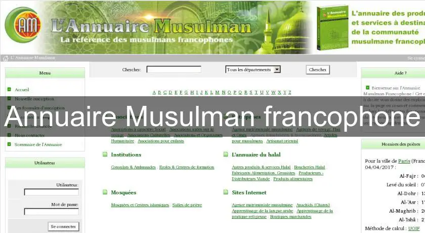 Annuaire Musulman francophone