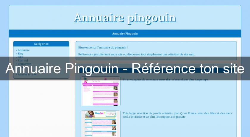 Annuaire Pingouin - Référence ton site Annuaire Pingouin - Référence ton site