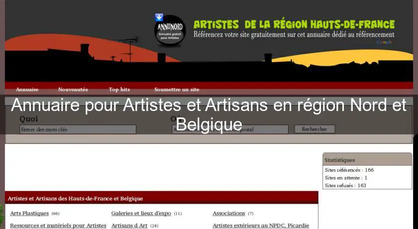 Annuaire pour Artistes et Artisans en région Nord et Belgique