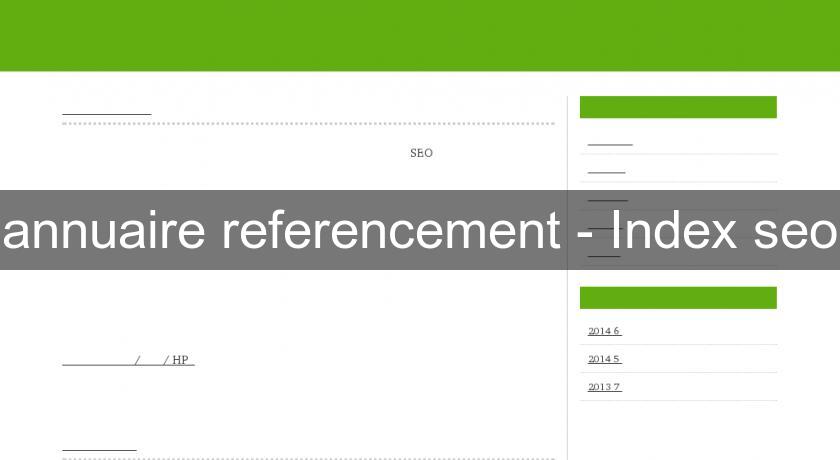 annuaire referencement - Index seo