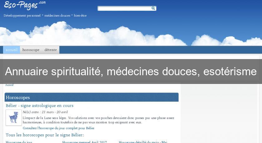 Annuaire spiritualité, médecines douces, esotérisme