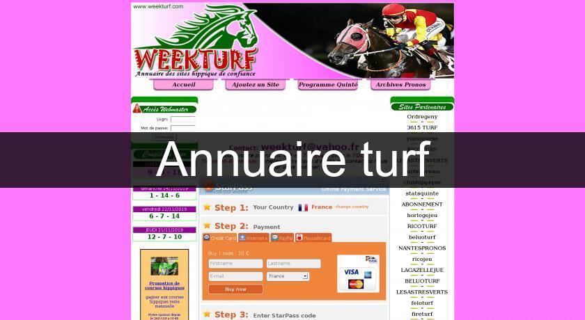 Annuaire turf