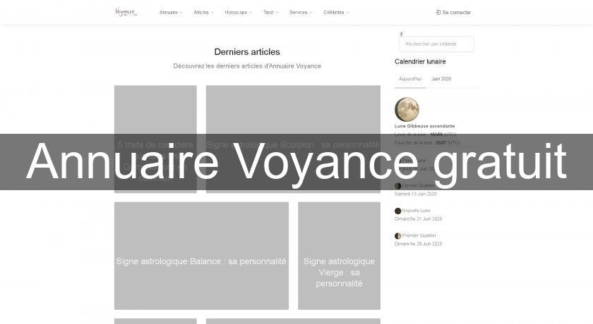 Annuaire Voyance gratuit