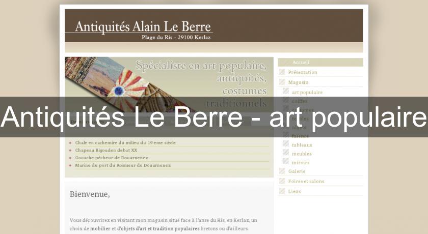 Antiquités Le Berre - art populaire Antiquités Le Berre - art populaire