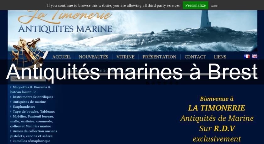 Antiquités marines à Brest