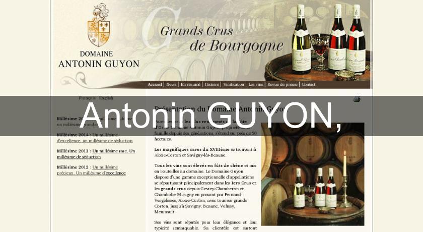 Antonin GUYON, Antonin GUYON,