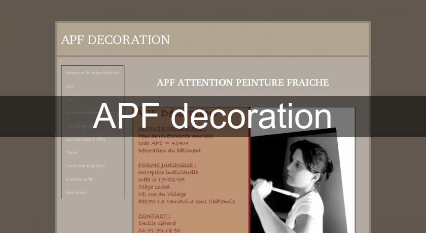 APF decoration APF decoration